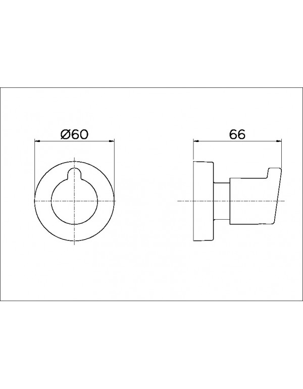 Acabamento para registro DocolBase 1/2", 3/4" e 1" Docol Oásis Flex Cromado 00538606