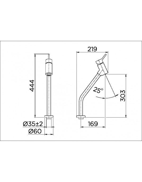 Monocomando Bica Alta de Mesa para Lavatório ColdStart Docol Lóggica Cromado 00574606