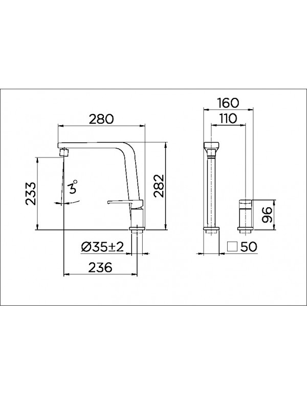 Monocomando para cozinha Docol Bistrô Cromado 00655106