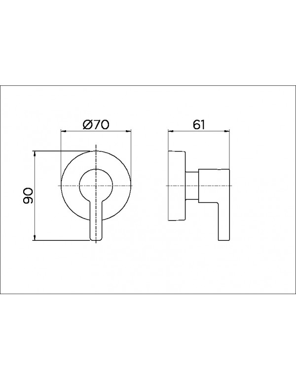 Acabamento para registro DocolBase 1.1/4" e 1.1/2" Chess cromado 00666106