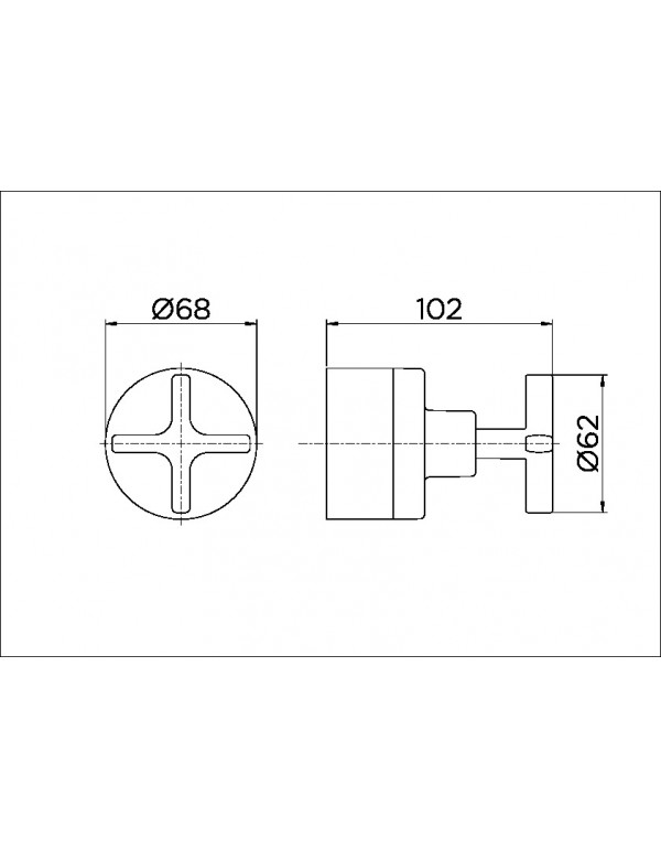 Acabamento para registro base Deca 1.1/4" e 1.1/2" Docol Invicta cromado 00723406