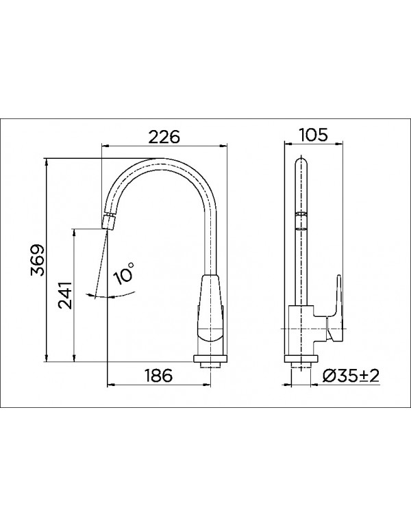 Monocomando de Bica Alta Mesa para Cozinha ColdStart Docol Lift Cromado 00796206