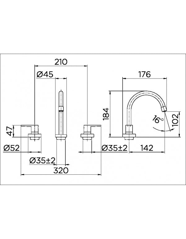 Misturador para banheiro Docol Gali Cromado 00799706