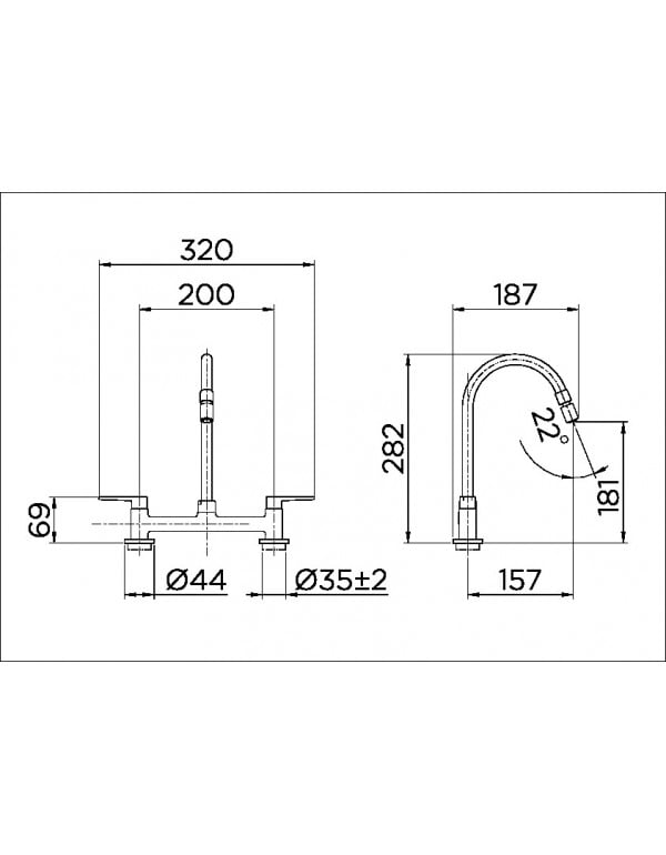 Misturador para cozinha Mesa Docol Gali Cromado 00801106