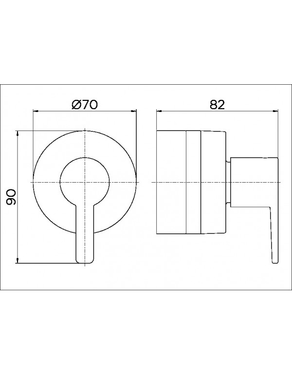 Acabamento para registro base Deca 1.1/4" e 1.1/2" Docol Gali Cromado 00806906