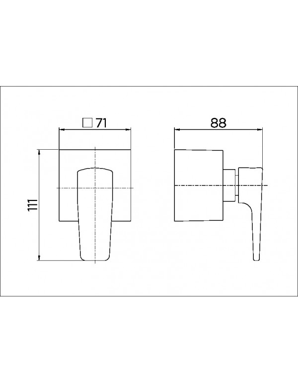 Acabamento para registro base Deca 1.1/4" e 1.1/2" Docol Lift cromado 00812006