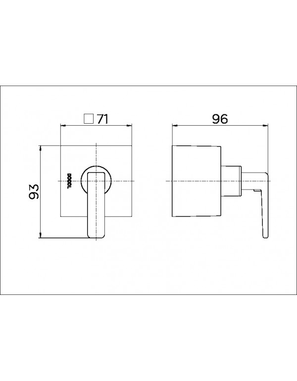 Acabamento para registro base Deca 1.1/4" e 1.1/2" Docol Stillo 00824206