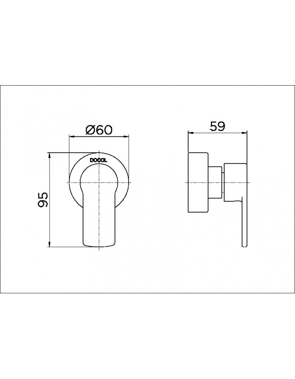 Acabamento para registro DocolBase 3/4" Docol Argon cromado 00847906