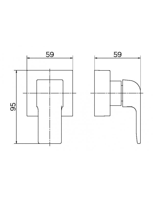 Acabamento para registro DocolBase 1/2", 3/4" e 1" Vougan Cromado 00885306