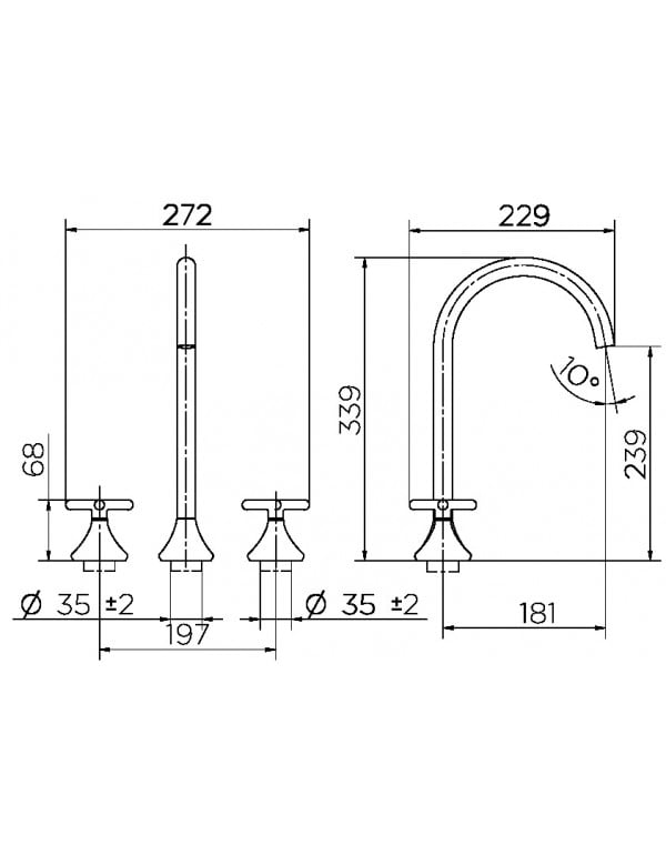 Misturador para banheiro 340 Docol Liss Cromado 00920706