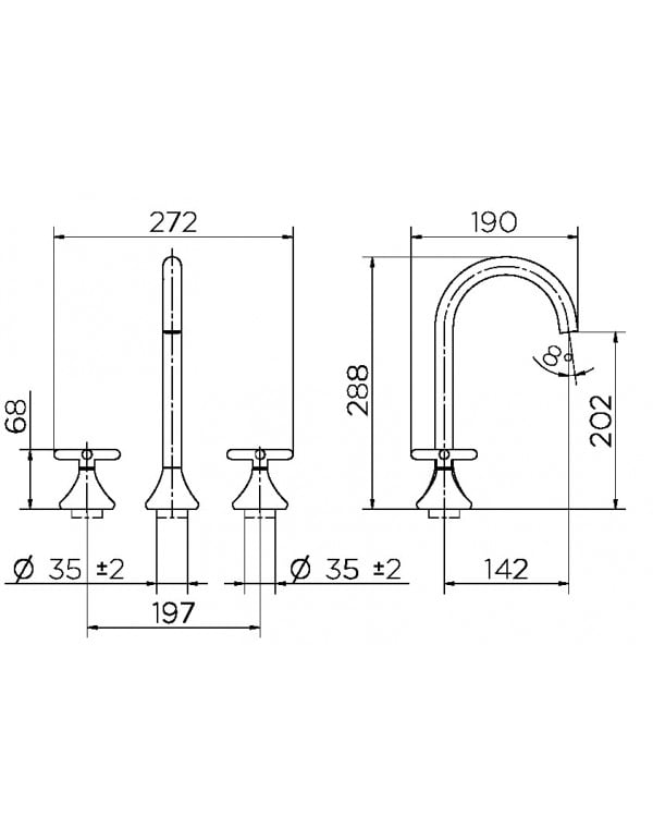 Misturador para banheiro 290 Docol Liss Cromado 00920806