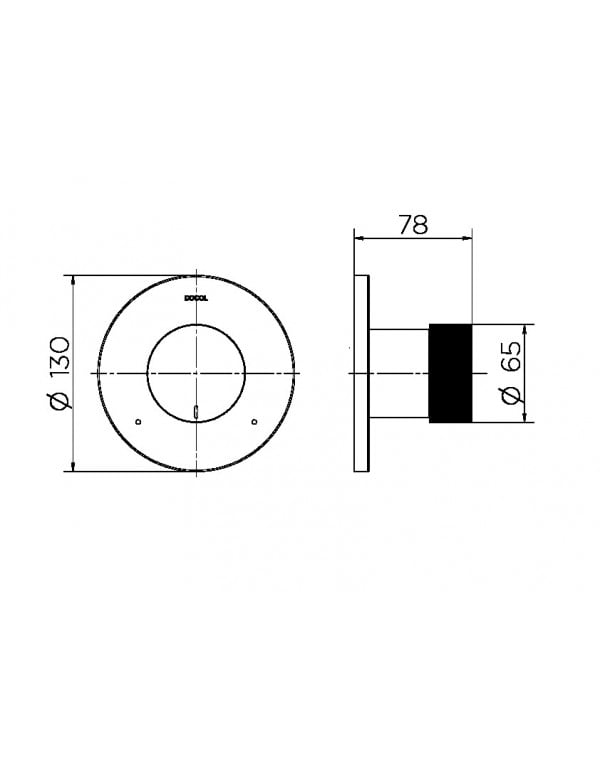 Acabamento monocomando para chuveiro 3/4" Docol Mix&Match níquel escovado 00931344