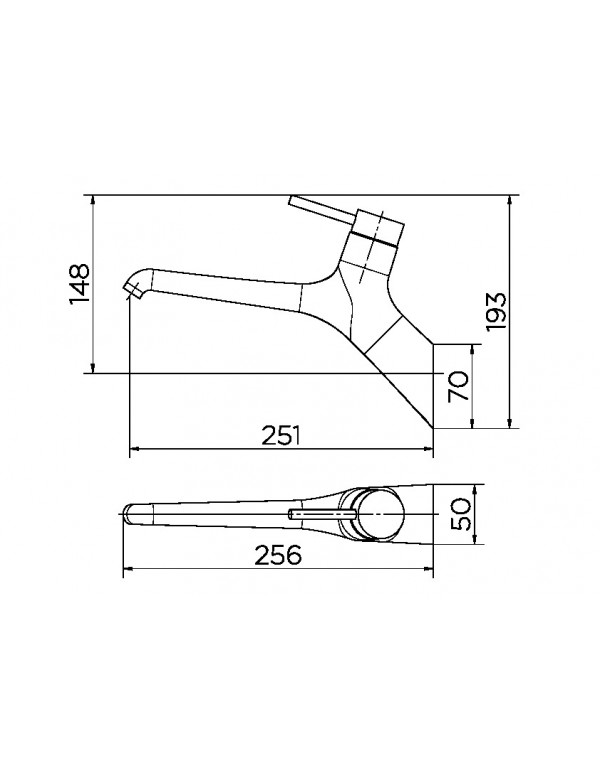 Torneira de Parede para Lavatório Docol Mantis Cobre Grid Escovado 012150AV