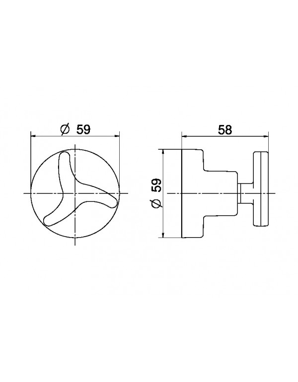 Acabamento para Registro DocolBase 1/2", 3/4" e 1" Docol Nova Trio Cromado 01257906