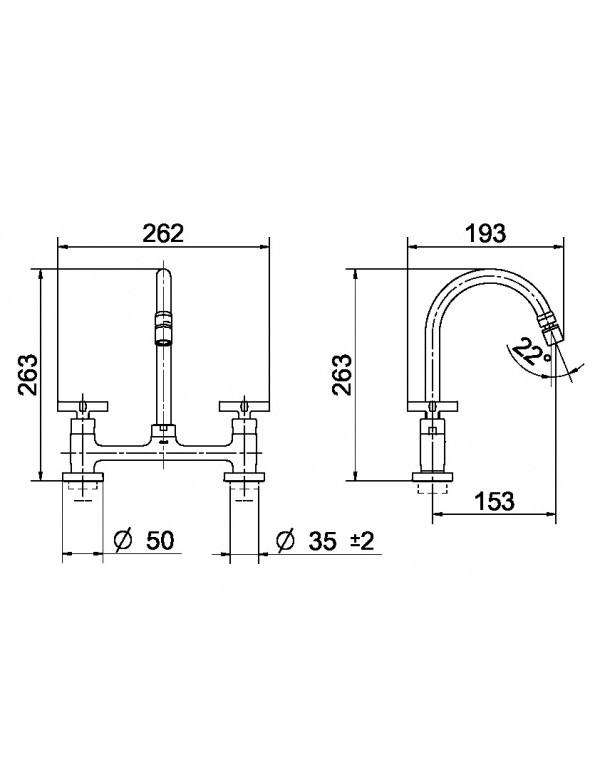 Misturador bica alta de mesa para cozinha docol Nova Invicta cromado 01523106