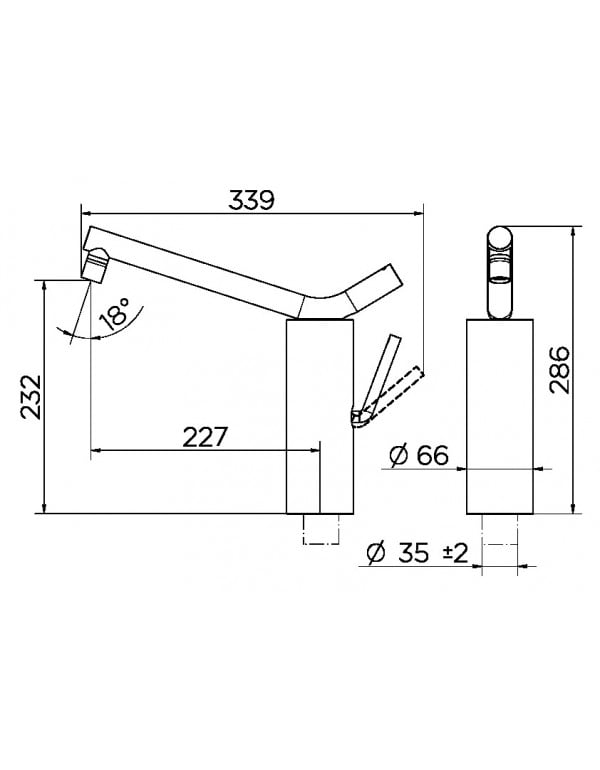 Monocomando de mesa para cozinha Docol Naiade grafite escovado/basalto 017262CO