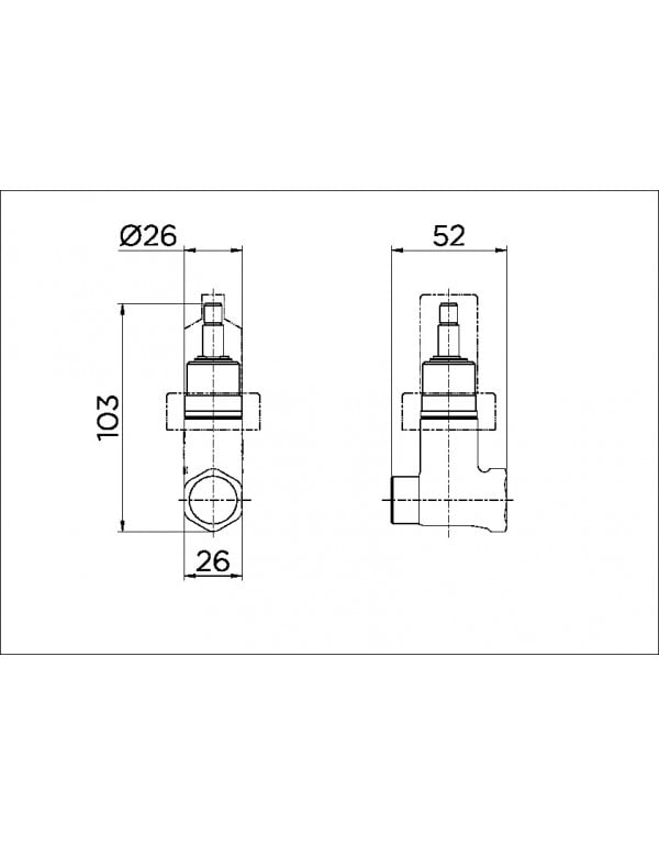 Registro de pressão Docol Base 1/2" 25140500