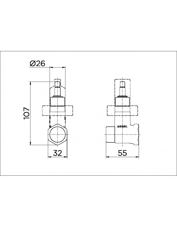 Registro de pressão Docol Base 3/4" 25140600