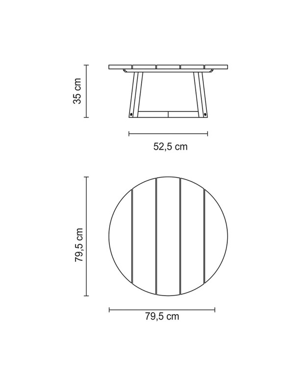 Mesa de Centro Tramontina Lanati em Madeira Jatoba FSC 14618371