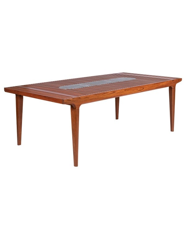 Mesa de Madeira Tramontina Mood em Madeira Jatoba Eco Clear com Pedra Sabao 14914371