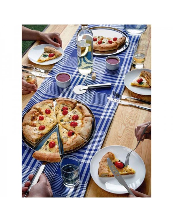 Forma para Pizza Tramontina em Aço Inox com Vincos 30 cm 61744300
