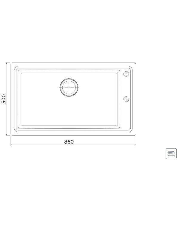 Cuba Gourmet de Sobrepor Tramontina Square 86cm em Aço Inox 93894123