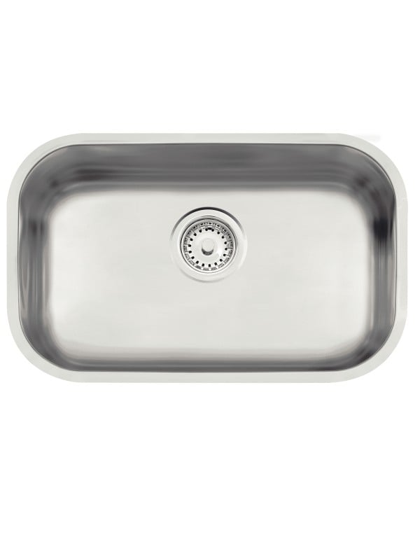 Cuba de embutir Tramontina Lavínia 47 BL em aço inox acetinado 47x30 cm 94022107