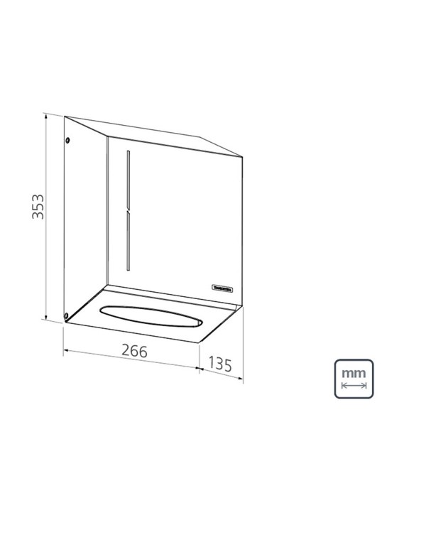 Dispenser para Papel Toalha Tramontina em Aço Inox com Acabamento Acetinado 94532031 Dispenser para Papel Toalha Tramontina em Aço Inox com Acabamento Acetinado 94532031
