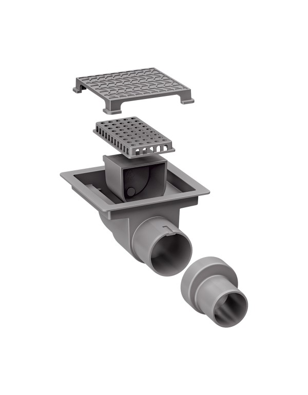 Ralo Neo Hidden Tramontina em PVC 10 x 10 cm 94535301