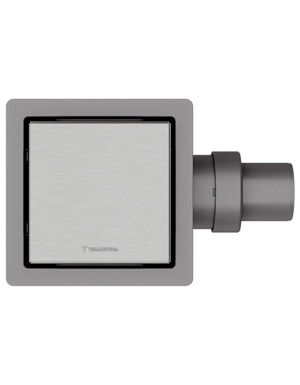 Ralo Neo Square Tramontina em Aço Inox 10x10cm 94... Ralo Neo Square Tramontina em Aço Inox 10x10cm 94...