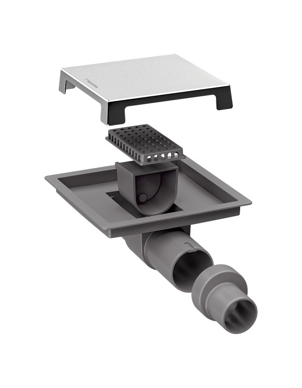 Ralo Neo Square Tramontina em Aço Inox 15x15cm 94535304 Ralo Neo Square Tramontina em Aço Inox 15x15cm 94535304