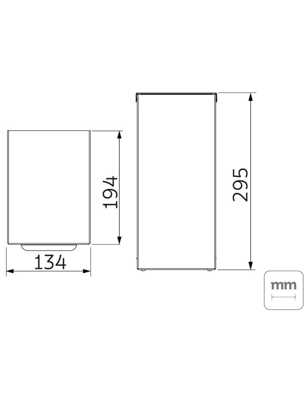 Lixeira Tramontina Luz Slim Swivel em Aço Inox com Acabamento Scotch Brite 5,5 L 94540086