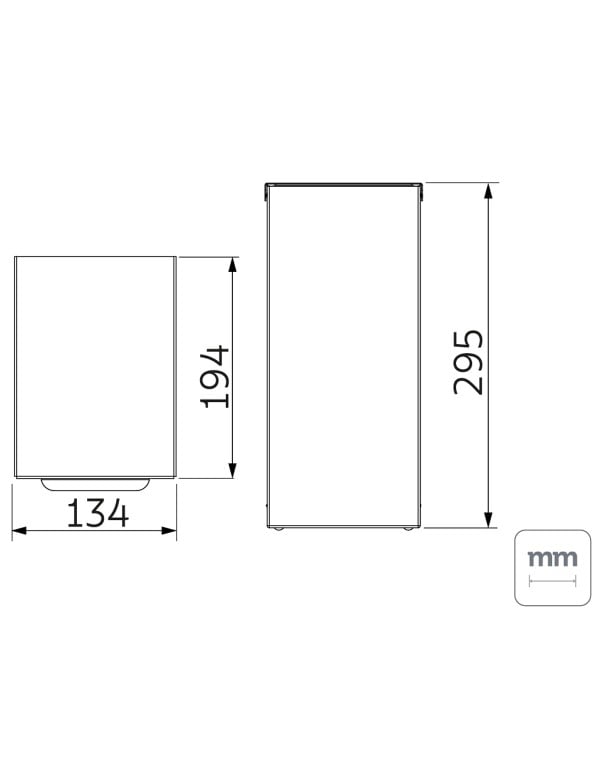 Lixeira Tramontina Luz Slim Swivel em Aço Inox com Acabamento Scotch Brite Gold 5,5 L 94540087