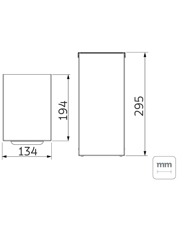 Lixeira Tramontina Luz Slim Swivel em Aço Inox com Acabamento Scotch Brite Black Matte 5,5 L 94540088