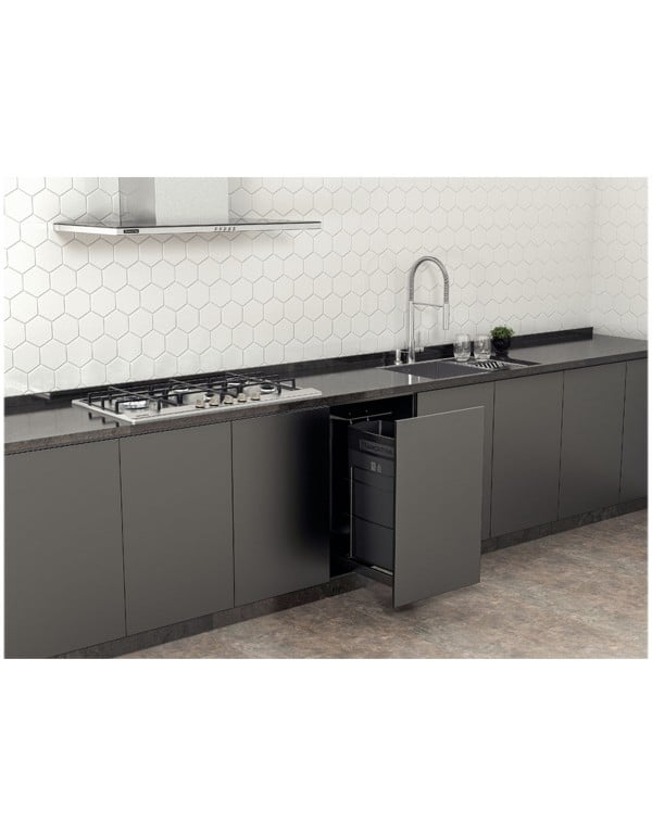 Lixeira Deslizante de Embutir para Móvel Tramontina Slide 45 Litros 94541001