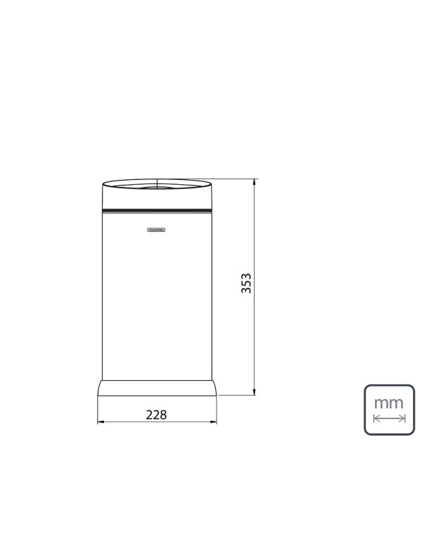 Lixeira Tramontina Smart Automatica com Sensor em Aco Inox com Acabamento Acetinado 6L 94543106