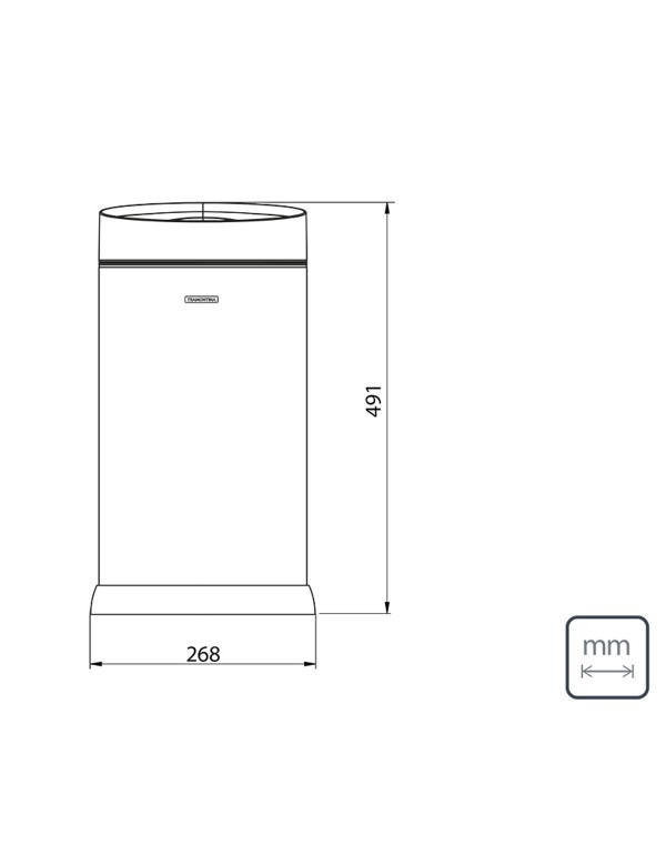 Lixeira Tramontina Smart Automática com Sensor em Aço Inox com Acabamento Acetinado 12 L 94543112