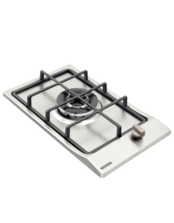 Cooktop Gás Tramontina Domino Aço Inox e Trempes em Ferro Fundido Acendimento Superautomático 1 Queimador 94700114