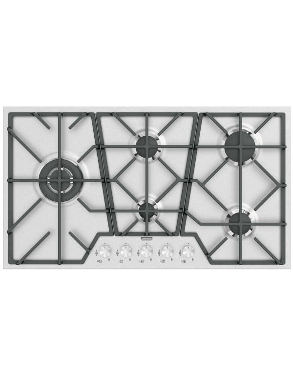 Cooktop a Gás Tramontina Design Collection Penta Inox Full 5 GX 90 em Aço Inox e Trempes em Ferro Fundido 94728174