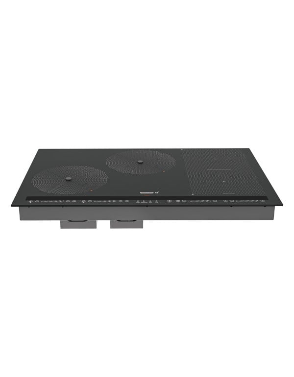 Cooktop de Embutir por Indução Tramontina Guru ThermoGuide Black Series Vidro Preto