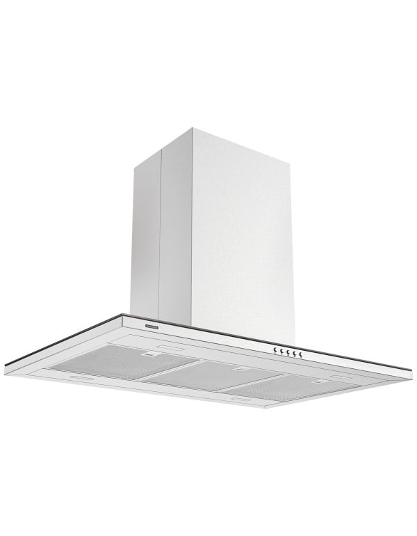 Coifa de Ilha Tramontina Slim Isla 90 em Aço Inox com Acabamento Scotch Brite 90 cm 95800029