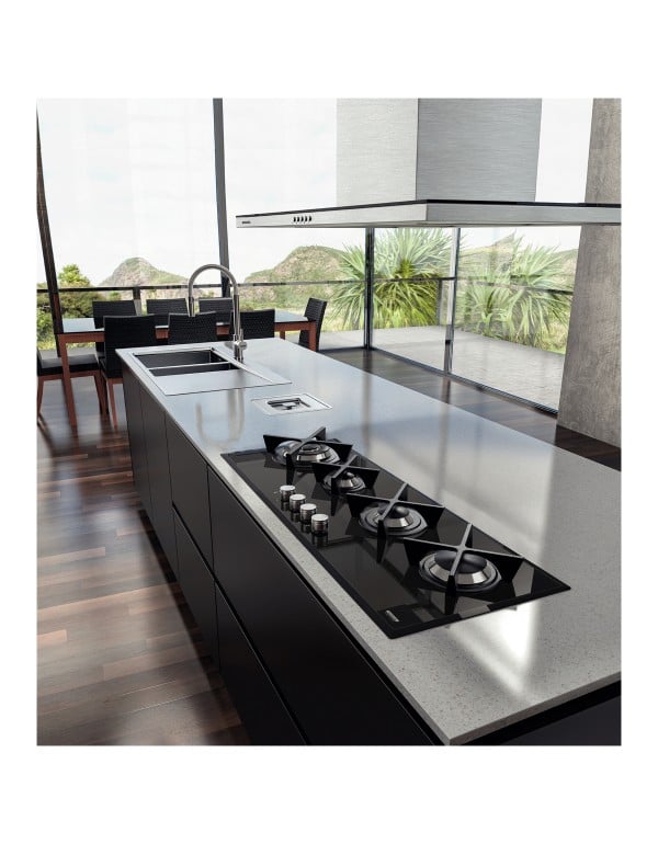 Coifa de Ilha Tramontina Slim Isla 90cm Split Motor Externo em Aço Inox Acetinado 95800031