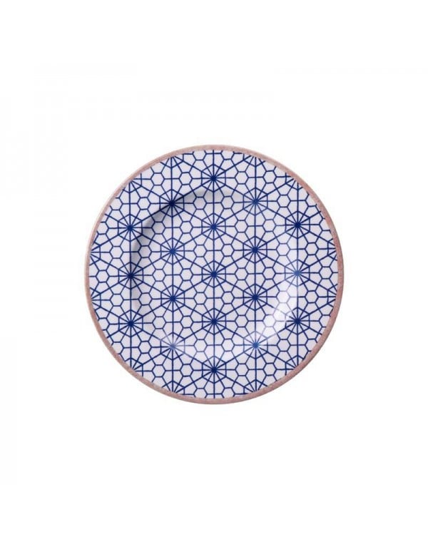 Prato Sobremesa Tramontina Abstratta em Porcelana Decorada 21 cm 96580096